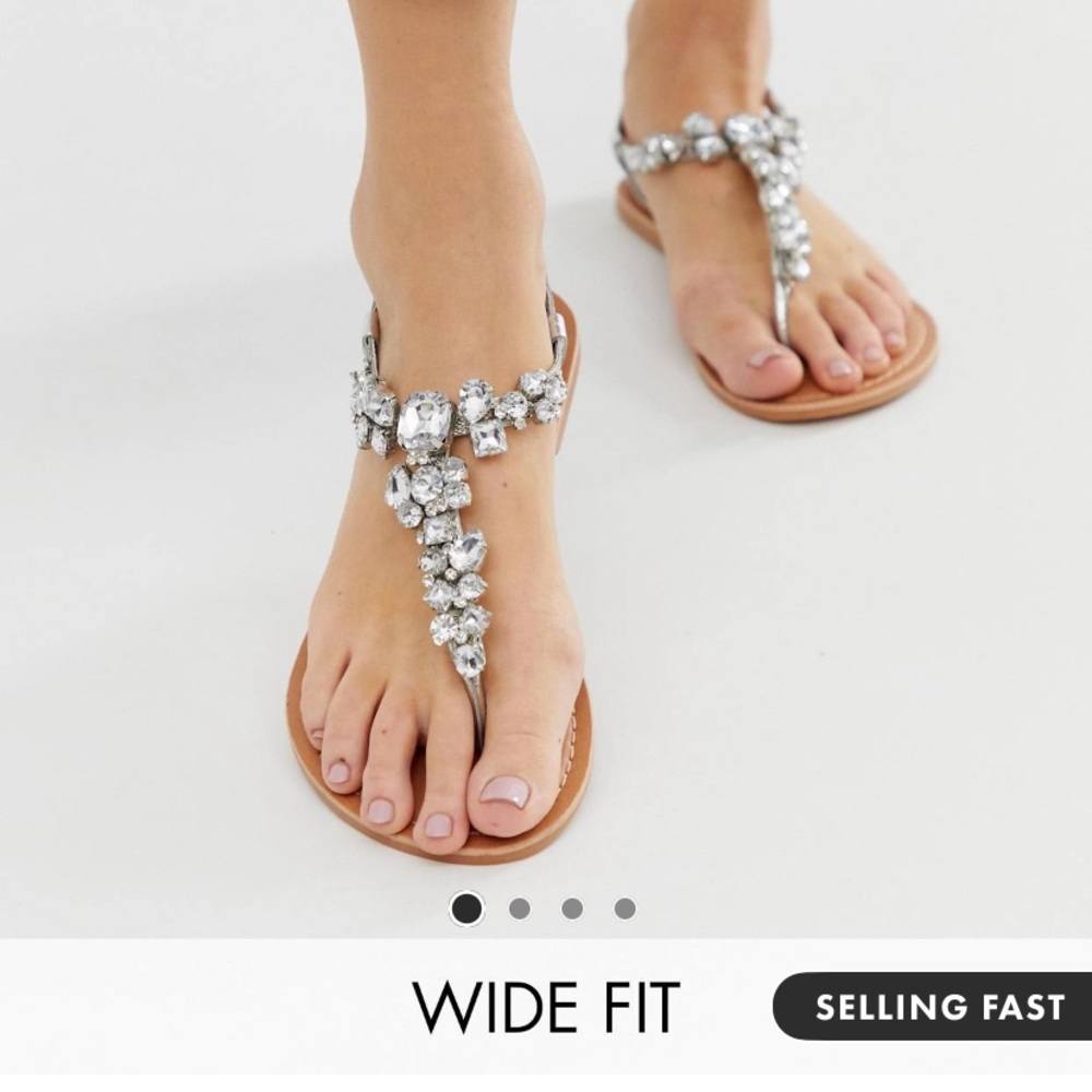 Asos Jeweled sandals